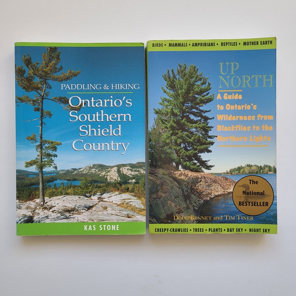 5/$15 - 2 Guide Books Ontarios Canada Paddling Hiking Ontario's Southern Shield